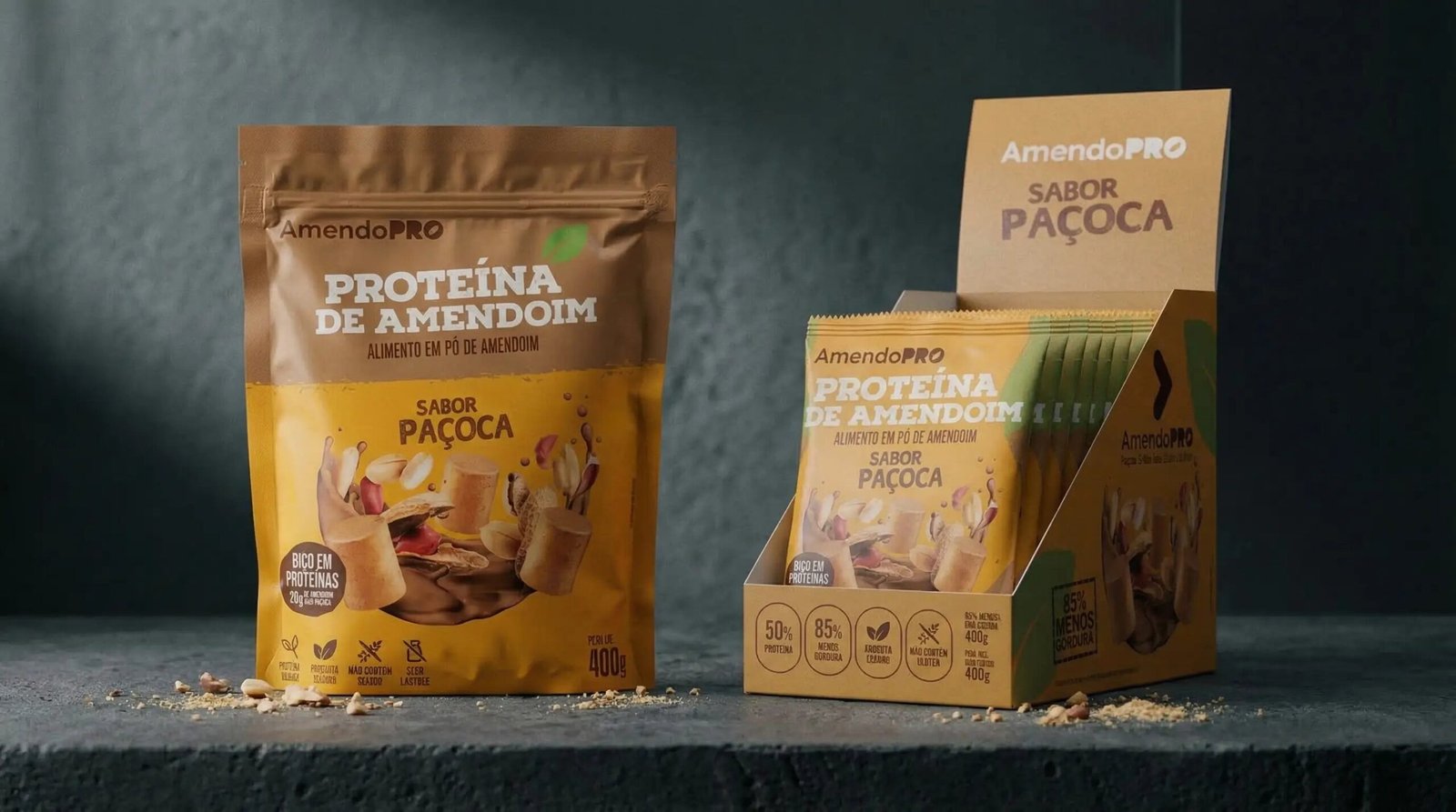 Proteína de maní | Combo Maní 400g + Maní 480g (Display)