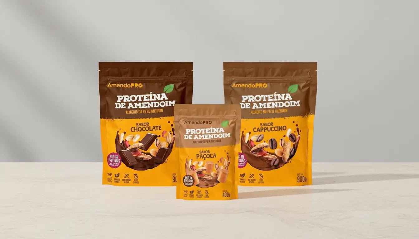 Proteína de maní | Combo Capuchino 900g + Chocolate 400g y Maní 400g