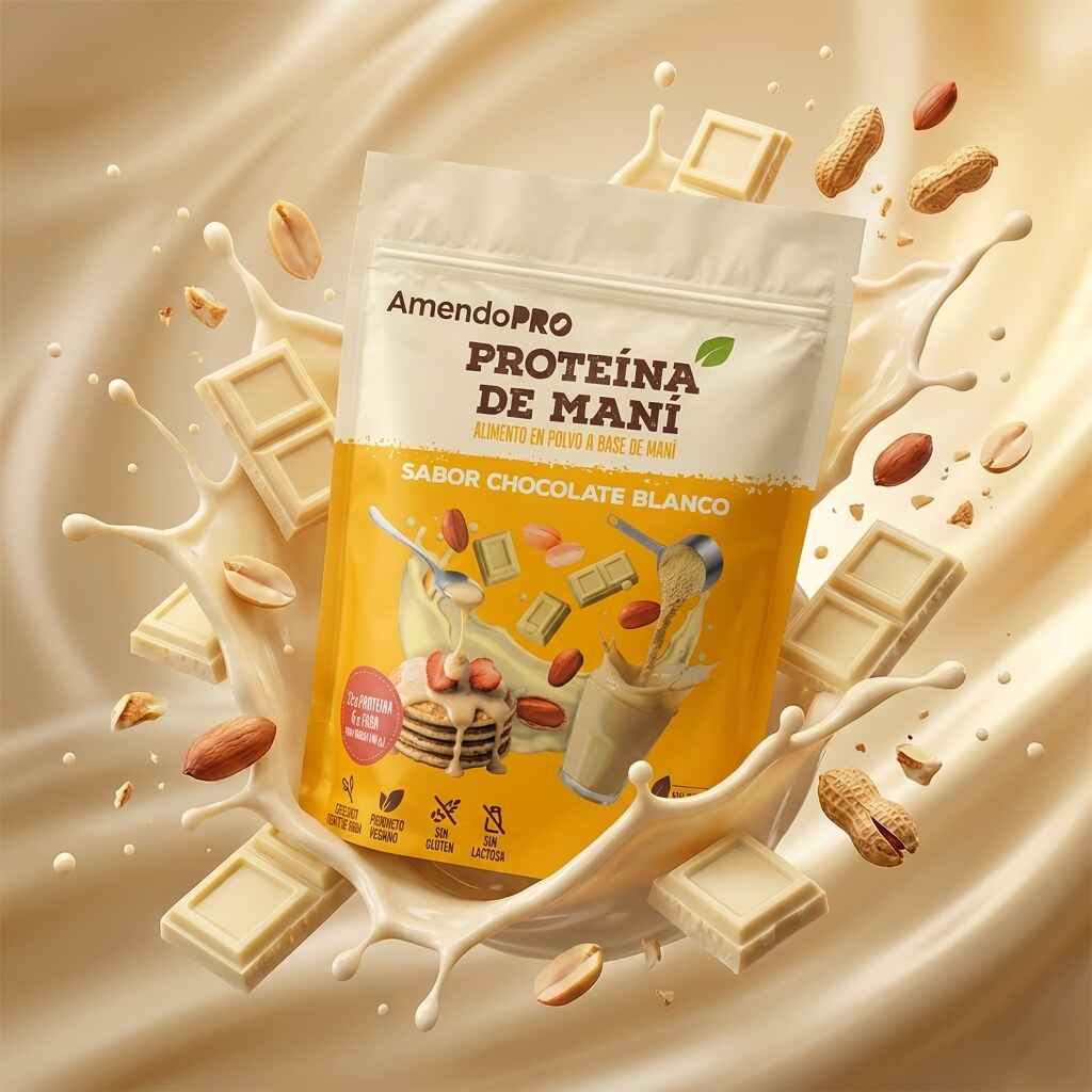 Proteína de Maní - Chocolate Blanco - 400g